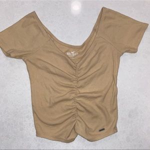Tan Hollister top size S!